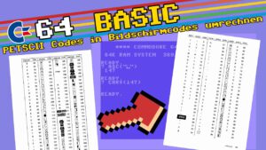 Umrechnung von C64-PETSCII zu Bildschirmcodes
